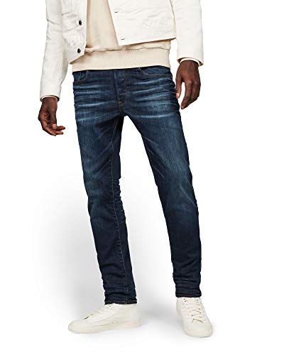 G-STAR RAW Herren 3301 Slim Fit Jeans, Blau (ultra dk aged 51001-8968-9112), 25W / 32L von G-STAR RAW