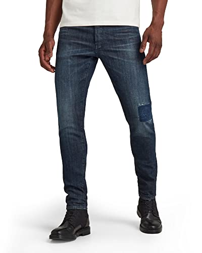 G-STAR RAW Herren 3301 Slim Fit Jeans, Blau (worn in hale navy restored 51001-B767-C599), 28W / 30L von G-STAR RAW