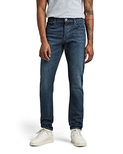 G-STAR RAW Herren 3301 Slim Jeans, Blau (worn in deep teal 51001-D164-D325), 27W / 32L von G-STAR RAW