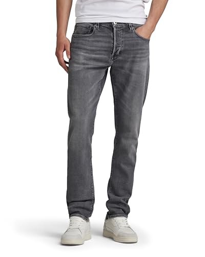 G-STAR RAW Herren 3301 Slim Jeans, Grau (faded stargaze grey 51001-D554-G328), 30W / 34L von G-STAR RAW