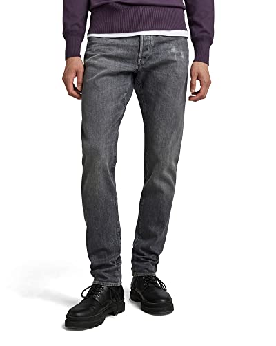 G-STAR RAW Herren 3301 Slim Jeans, Grau (vintage skyrocket 51001-D324-D908), 35W / 32L von G-STAR RAW