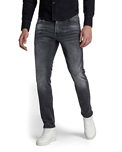 G-STAR RAW Herren 3301 Slim Jeans, Schwarz (antic charcoal 51001-B479-A800), 31W / 34L von G-STAR RAW