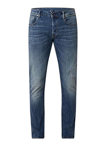 G-STAR RAW Herren 3301 Slim Jeans, Blau (vintage medium aged 51001-8968-2965), 33W / 34L von G-STAR RAW