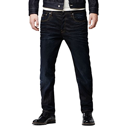 G-STAR RAW Herren 3301 Straight Classic Jeans, Blau (Indigo Aged 4639-5056), 28W / 32L von G-STAR RAW
