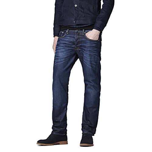 G-STAR RAW Herren 3301 Straight Classic Jeans, Blau (dk Aged 4639-89), 28W/32L von G-STAR RAW