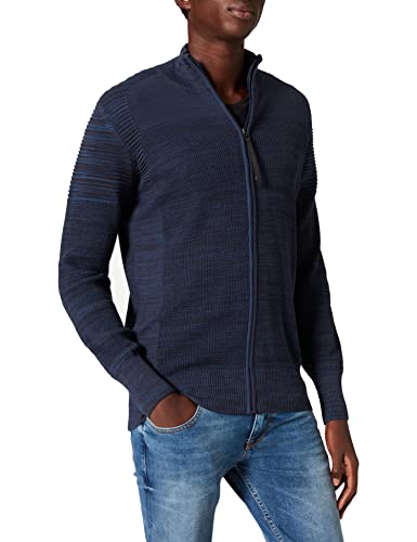 G-STAR RAW Herren 3D Biker Knitted Zip Through Sweatjacke, Blau (luna blue/ mazarine blue D20413-C259-C717), XS von G-STAR RAW