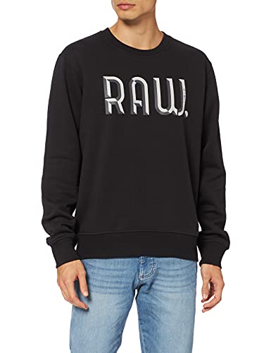 G-STAR RAW Herren 3D Raw. Sweatshirt, Schwarz (dk black D20399-A971-6484), XS von G-STAR RAW