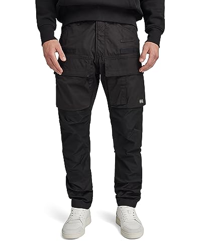 G-Star RAW Herren 3D Regular Tapered Cargohose, Schwarz (dk Black D23636-D384-6484), 32W / 34L von G-STAR RAW