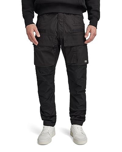 G-STAR RAW Herren 3D Regular Tapered Cargohose, Schwarz (dk black D23636-D384-6484), 34W / 32L von G-STAR RAW