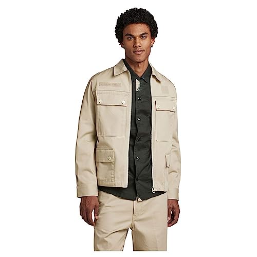 G-STAR RAW Herren 4 Pocket Zip Jacke, Beige (dk brick D22941-C900-1214), L von G-STAR RAW