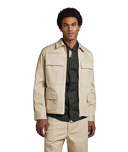 G-STAR RAW Herren 4 Pocket Zip Jacke, Beige (dk brick D22941-C900-1214), L von G-STAR RAW