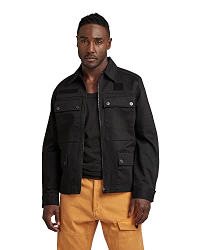 G-STAR RAW Herren 4 Pocket Zip Jacke, Schwarz (dk black D22941-C900-6484), M von G-STAR RAW