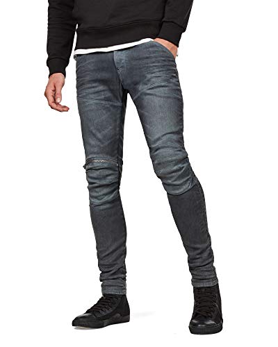 G-STAR RAW Herren 5620 3D Zip Knee Skinny Fit Jeans, Dark Aged Cobler, 34W / 32L von G-STAR RAW
