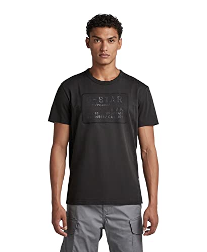 G-STAR RAW Herren Applique Multi Technique T-Shirt, Schwarz (dk black D22803-336-6484), XL von G-STAR RAW