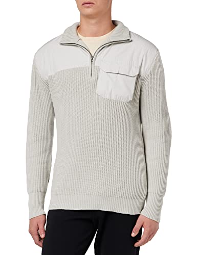 G-STAR RAW Herren Army half zip knit, Grau (elephant skin D23756-D496-G106), L von G-STAR RAW