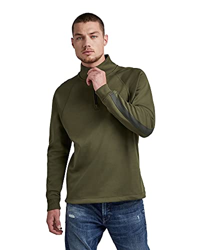 G-STAR RAW Herren Astro Wrap Half Zip Sweatshirt, Grün (dk bronze green D20401-C541-6059), XS von G-STAR RAW