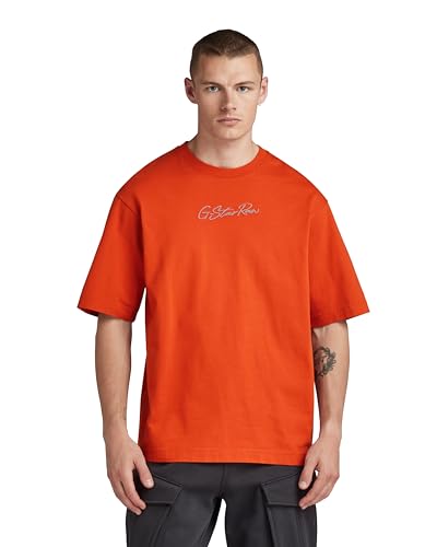 G-Star RAW Herren Autograph Boxy r t, Orange (Rooibos Tea D23725-C784-G052), M von G-Star