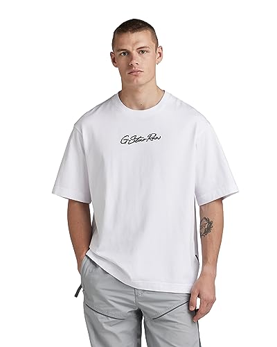 G-STAR RAW Herren Autograph boxy r t, Weiß (white D23725-C784-110), XL von G-STAR RAW