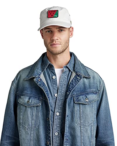 G-STAR RAW Herren Avernus Badge Baseball Cap, Grau (oyster mushroom D23082-D387-D607), PC von G-STAR RAW