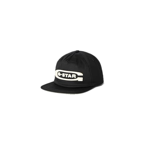 G-Star RAW Herren Avernus Flat Brim Cap, Schwarz (dk Black D24316-C105-6484), PC von G-STAR