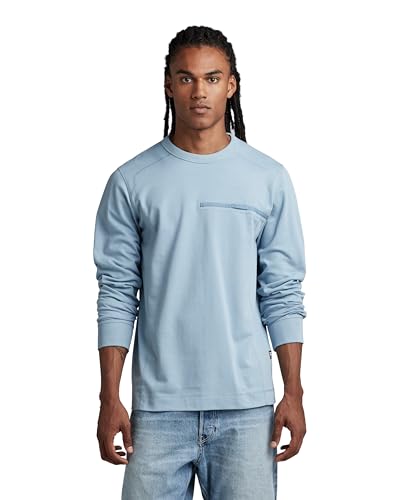 G-STAR RAW Herren Aviaton Lightweight Sweatshirt, Blau (lake D22836-D285-813), M von G-STAR RAW