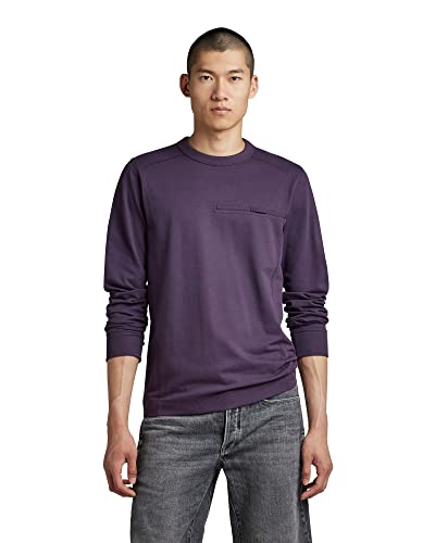 G-STAR RAW Herren Aviaton Lightweight Sweatshirt, Purpur (carbonne purple D22836-D285-0013), M von G-STAR RAW