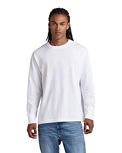 G-STAR RAW Herren Back Graphic Boxy T-Shirt, Weiß (white D22822-B255-110), M von G-STAR RAW