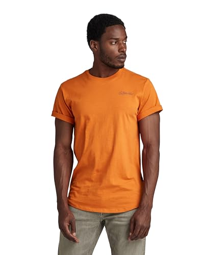 G-STAR RAW Herren Back gr lash r t T-Shirts, Orange (orange D24431-C372-1018), S von G-STAR