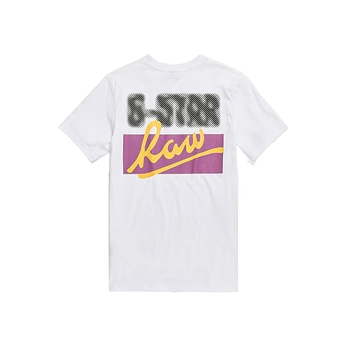 G-STAR RAW Herren Back gr slim r t, Weiß (white D23730-336-110), XL von G-STAR RAW