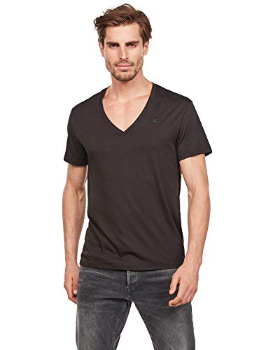 G-STAR RAW Herren Base Heather T-Shirt 2 Pack, Schwarz (solid black D07203-2757-2019), L von G-STAR RAW