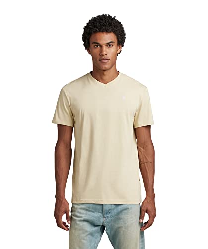 G-STAR RAW Herren Base-S V-Neck T-Shirt, Beige (postbag D16412-336-1868), XS von G-STAR RAW