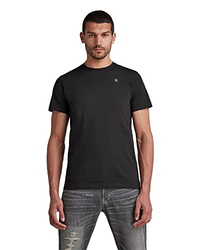 G-STAR RAW Herren Base-S T-Shirt, Schwarz (dk black D16411-336-6484), XS von G-STAR RAW