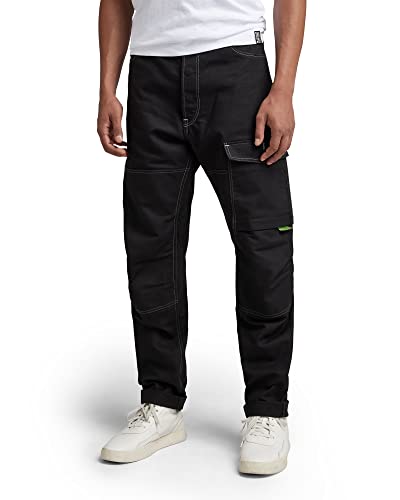 G-STAR RAW Herren Bearing 3D Cargohose, Schwarz (dk black D21483-D190-6484), 29W / 30L von G-STAR RAW