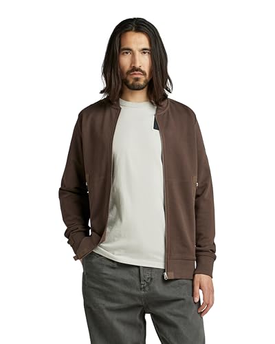 G-Star RAW Herren Bomber Sweat Jacke, Braun (Chocolat D22326-B782-285), L von G-STAR RAW