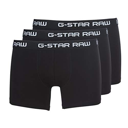 G-STAR RAW Herren Classic Trunks 3-Pack, Schwarz (black/black/black D03359-2058-4248), XXL von G-STAR RAW
