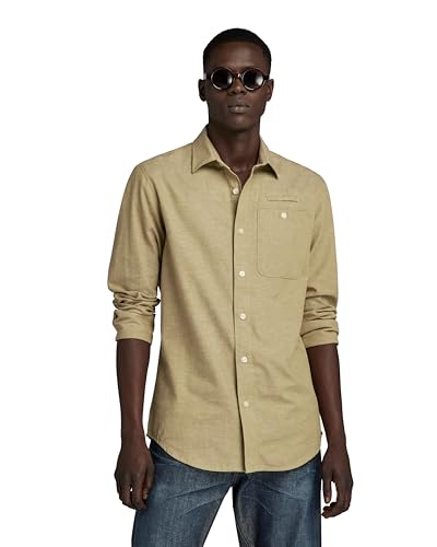 G-Star RAW Herren Bristum 2.0 Slim Shirt ls, Beige (Tree House D23553-D187-C941), L von G-Star