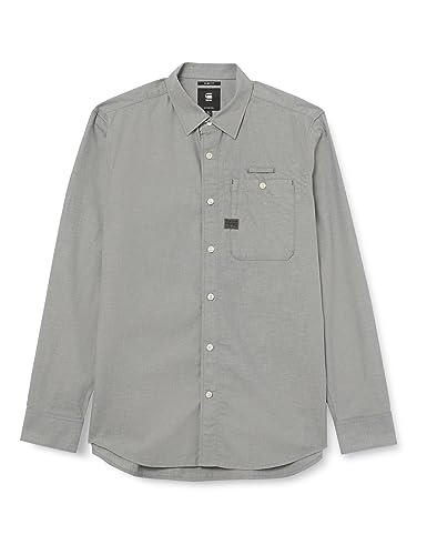 G-Star RAW Herren Bristum 2.0 Slim Shirt ls, Grau (axis D23553-D187-5781), XL von G-Star
