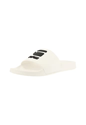 G-STAR RAW Herren CART III TNL Slide Sandal, White-Black, 43 EU von G-STAR RAW