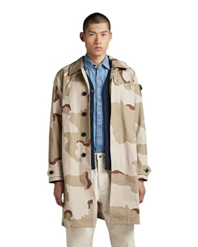 G-STAR RAW Herren Camo Trenchcoat, Mehrfarben (dk brick desert camo D23216-D326-D935), L von G-STAR RAW