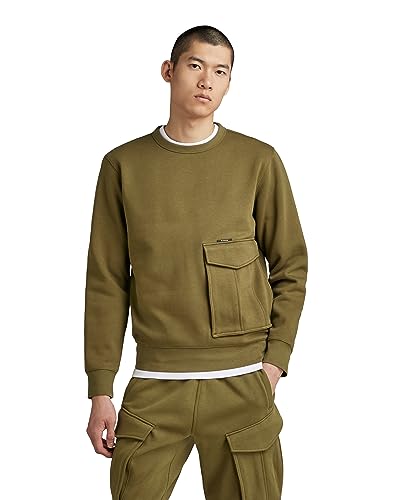 G-STAR RAW Herren Cargo r sw, Grün (dark olive D23486-D425-C744), XXL von G-STAR RAW