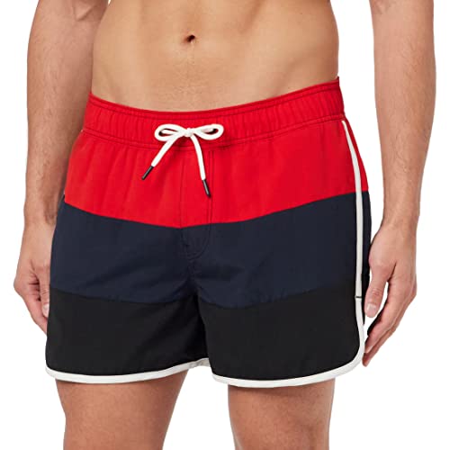 G-STAR RAW Herren Carnic Color Block Badeshorts, Rot (acid red D22964-A505-A911), L von G-STAR RAW