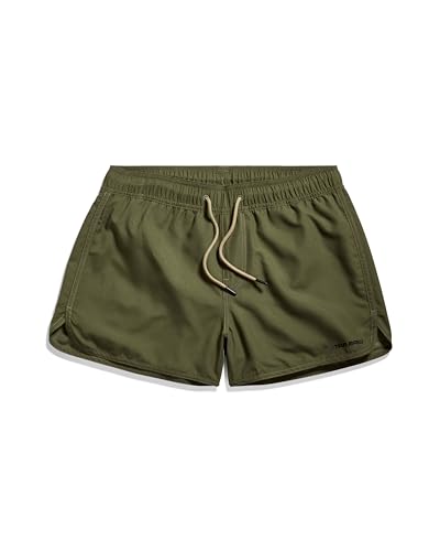 G-STAR RAW Herren Carnic Solid Badeshorts, Grün (shadow olive D24473-A505-B230), L von G-STAR RAW