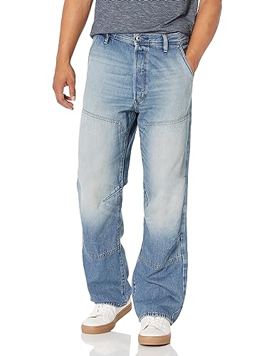 G-STAR RAW Herren Carpenter 3D Loose Jeans, Antique Faded Blue Agave, 29W x 30L von G-STAR RAW