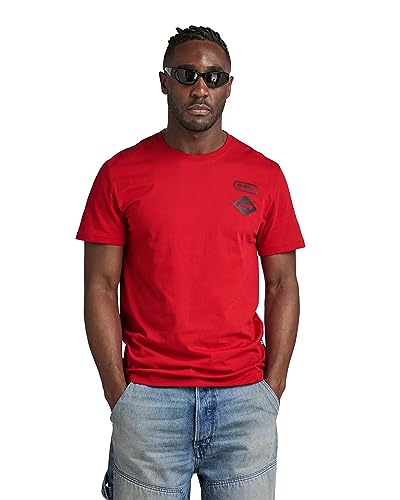 G-Star RAW Herren Chest gr r t, Rot (dk Flame D23712-336-8050), S von G-Star
