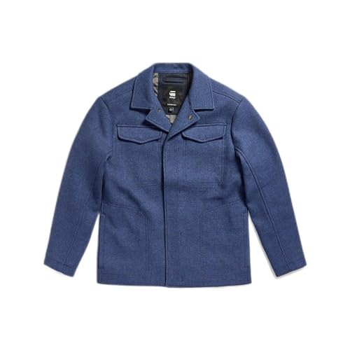 G-STAR RAW Herren Chore Wool Jacke, Blau (rank blue D24746-D445-868), M von G-STAR RAW