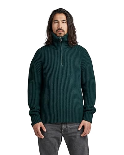 G-Star RAW Herren Chunky Skipper Knitted Pullover, Grün (laub D22530-D170-4287), M von G-STAR RAW