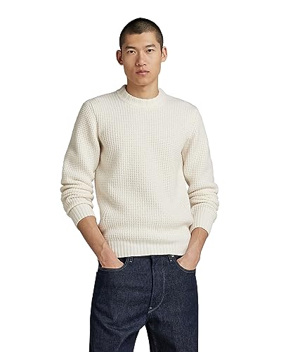 G-Star RAW Herren Chunky r Knit, Beige (Eggnog D23536-D170-G076), XXL von G-Star