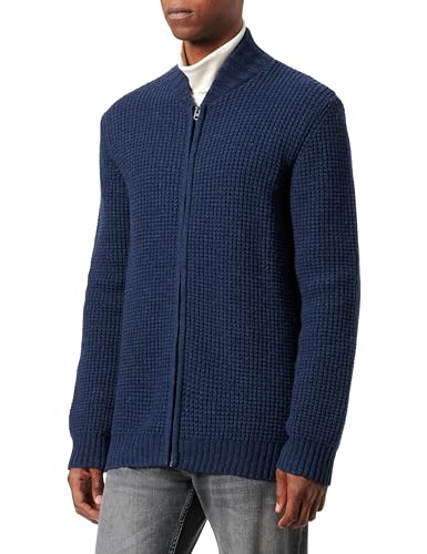 G-STAR RAW Herren Chunky zip cardigan knit, Blau (rank blue D23533-D170-868), L von G-STAR RAW