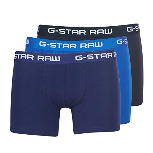 G-STAR RAW Herren Classic Trunk Color 3-Pack, Mehrfarben (lt nassau blue/imperial blue/maz blue D05095-2058-8528), XL von G-STAR RAW