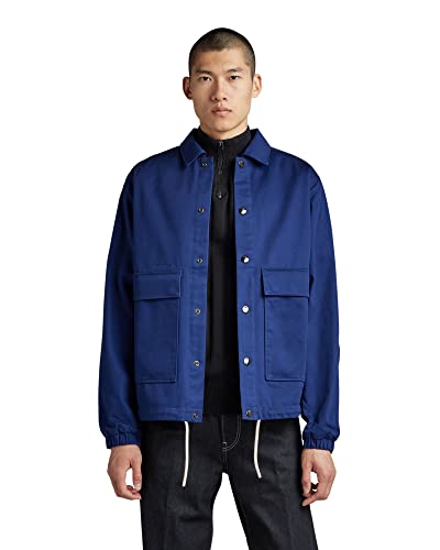 G-STAR RAW Herren Coach Jacke, Blau (ballpen blue D22895-C981-1822), M von G-STAR RAW